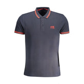 Cavalli Class Blue Cotton Polo Shirt -   -  Cavalli Class.